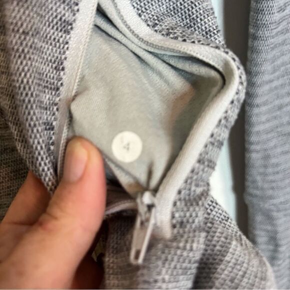 Lululemon In Stride Jacket Womens 4 Heathered Grey Thumbholes‎ - Picture 2 of 10